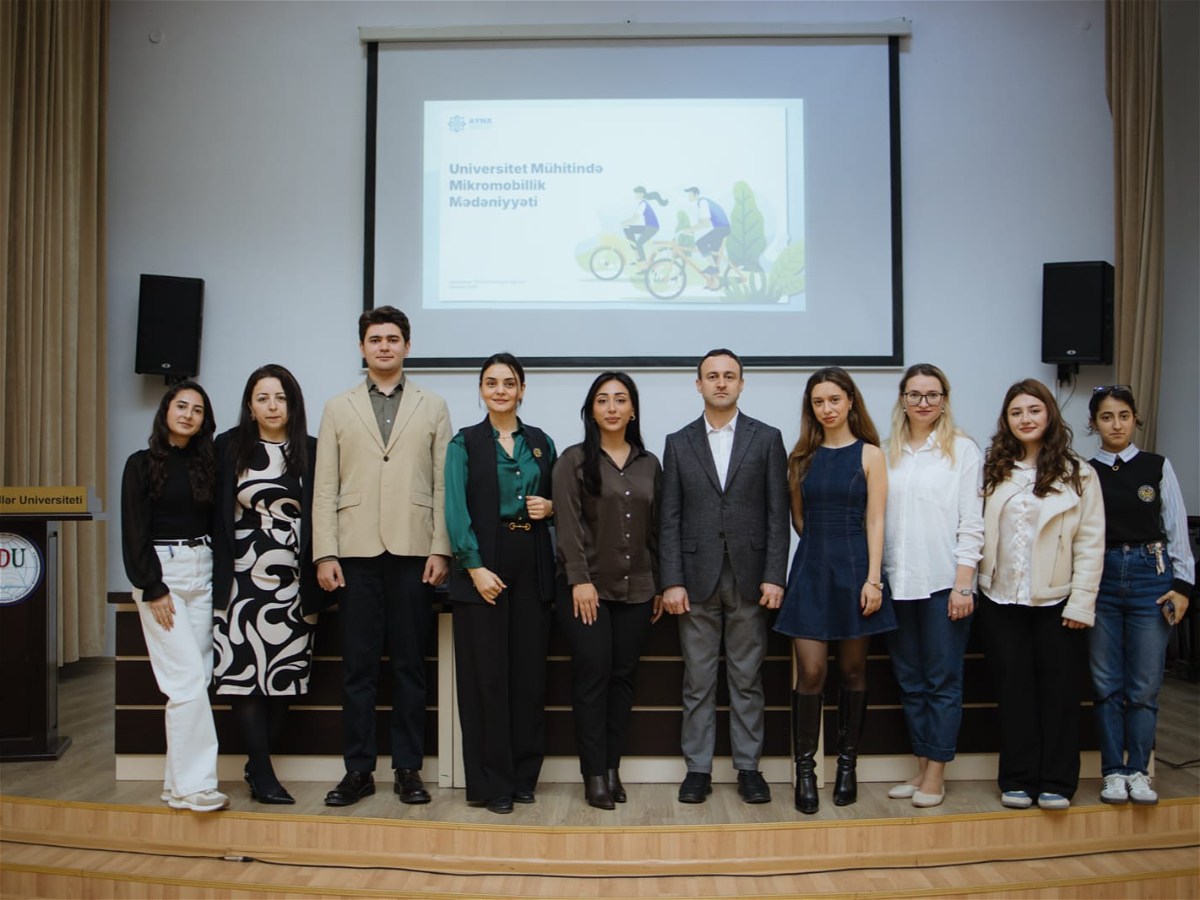 ADU-da mikromobillik və dayanıqlı nəqliyyat mövzusunda maarifləndirici sessiya keçirilib
