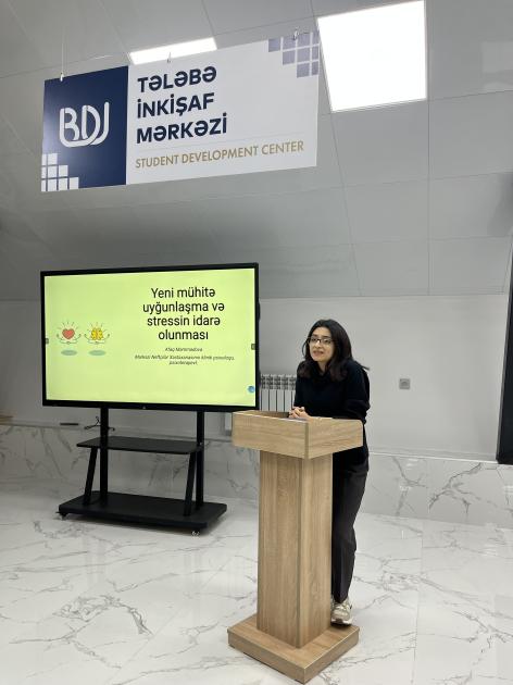 Yeni mühitə uyğunlaşma və stresin idarə edilməsi - təlim