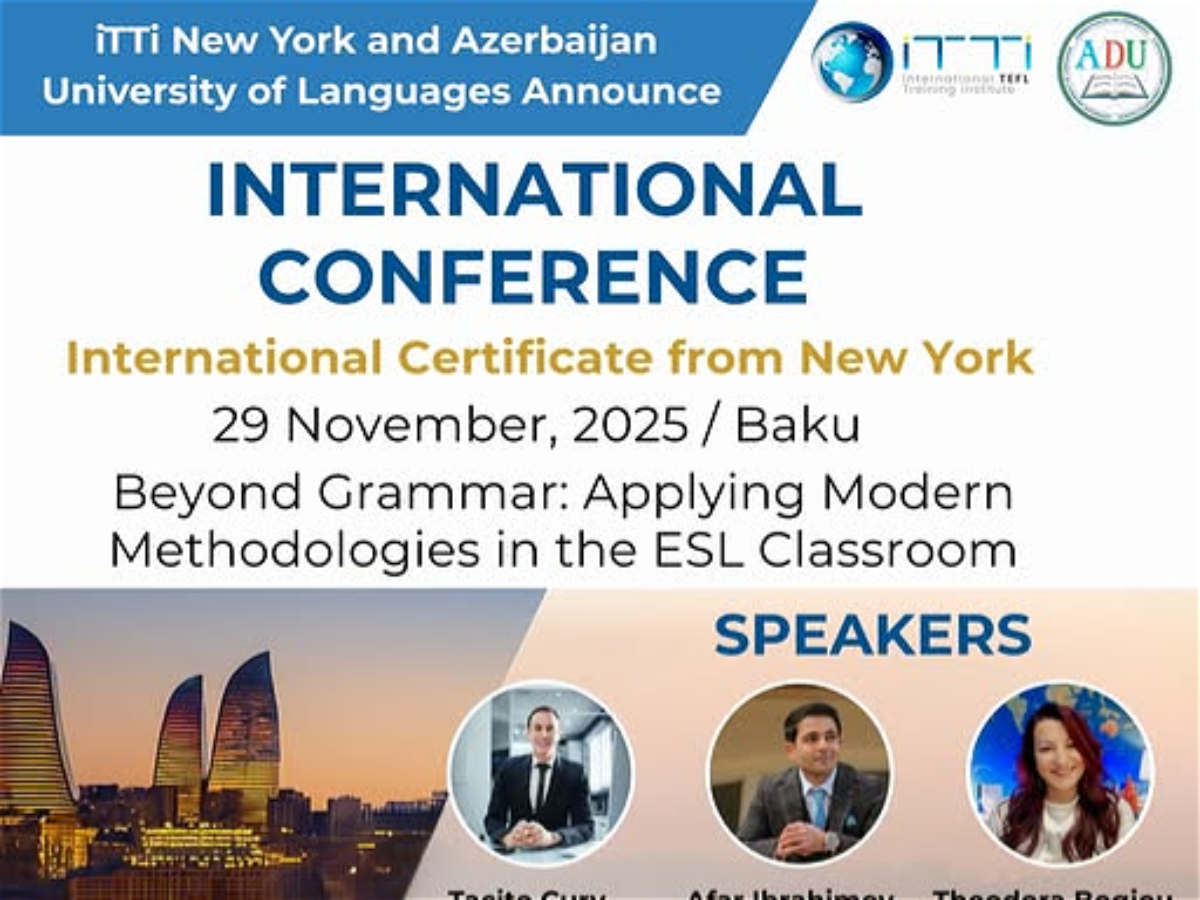 ADU-da “Beyond Grammar” beynəlxalq ESL konfransı keçiriləcək