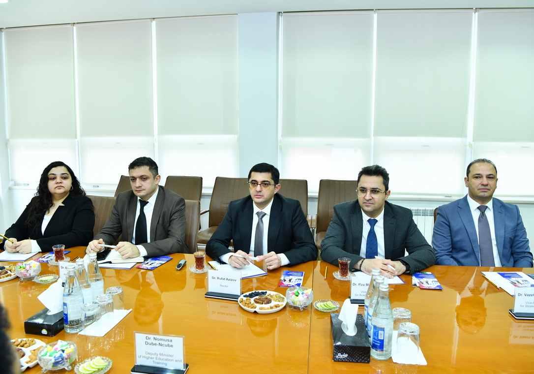 Cənubi Afrika Respublikasının Ali Təhsil və Təlim Nazirliyinin nümayəndə heyəti ADNSU universitetində olub