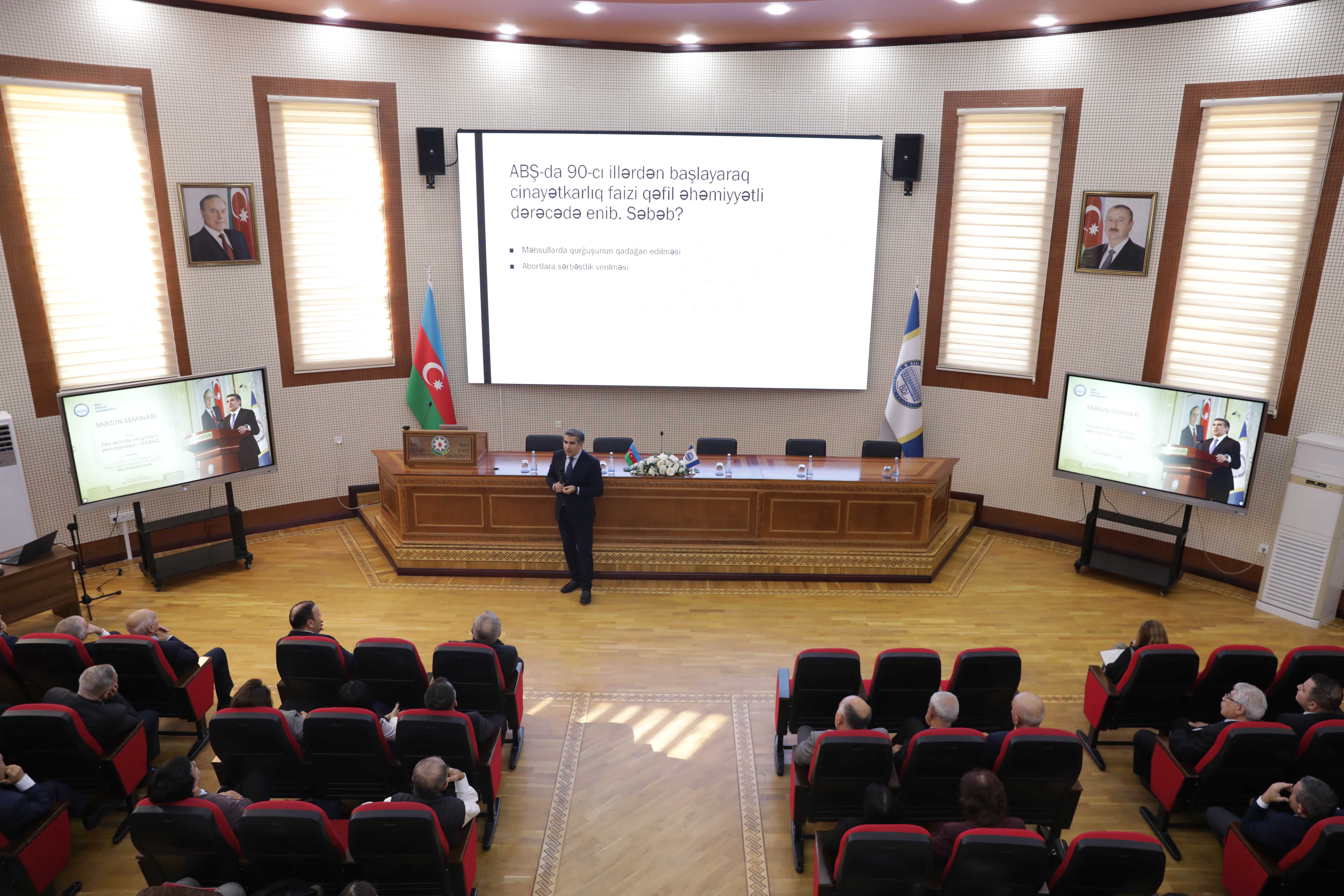 Elm və təhsil nazirinin müşaviri BDU-da seminar keçib