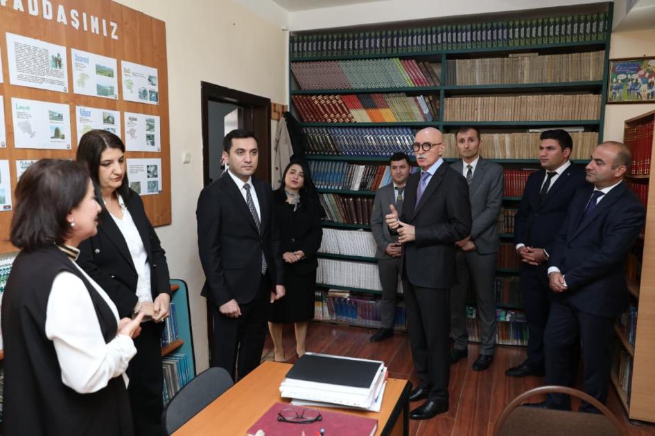 Nazir müavini Firudin Qurbanov Lənkəranda təhsil müəssisələrində olub