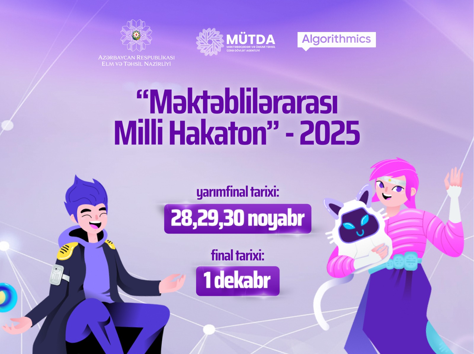 Məktəblilərarası Milli Hakaton 2025-in yarımfinal mərhələsinə son günlər qalır