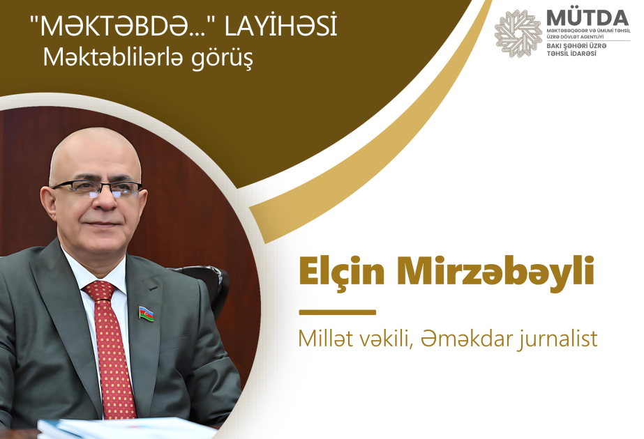 Əməkdar jurnalist məktəblilərlə görüşəcək