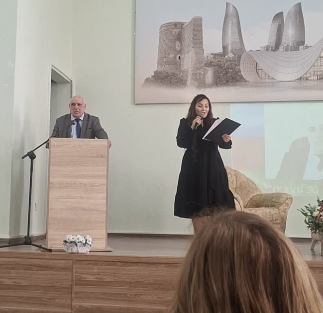 Professor İsmayıl Kazımovun 70 illik yubileyi məzunu olduğu Soltanlı məktəbində qeyd edilib