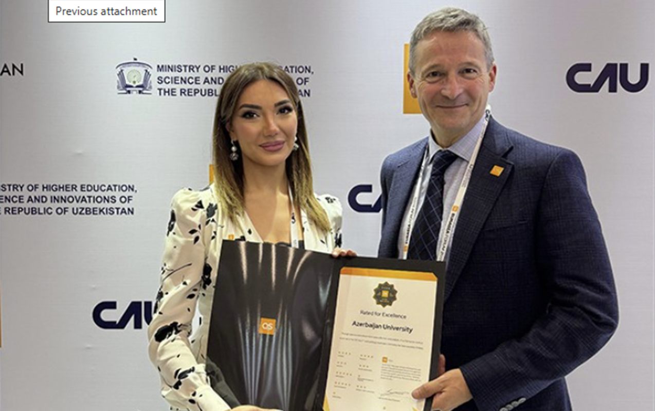 Azərbaycan Universitetinə “QS Stars” mükafatı təqdim olundu