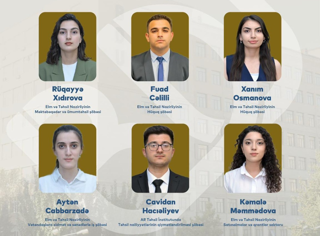 Əmək fəaliyyətinə başlayan 20 nəfərdən 6-sı Bakı Dövlət Universitetinin (BDU) məzunudur