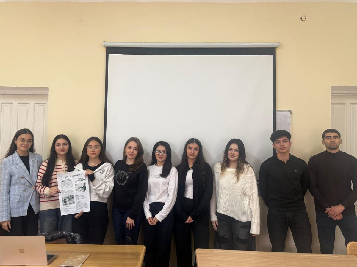Birinci kurs tələbələri qəzet layihələri hazırlayıblar