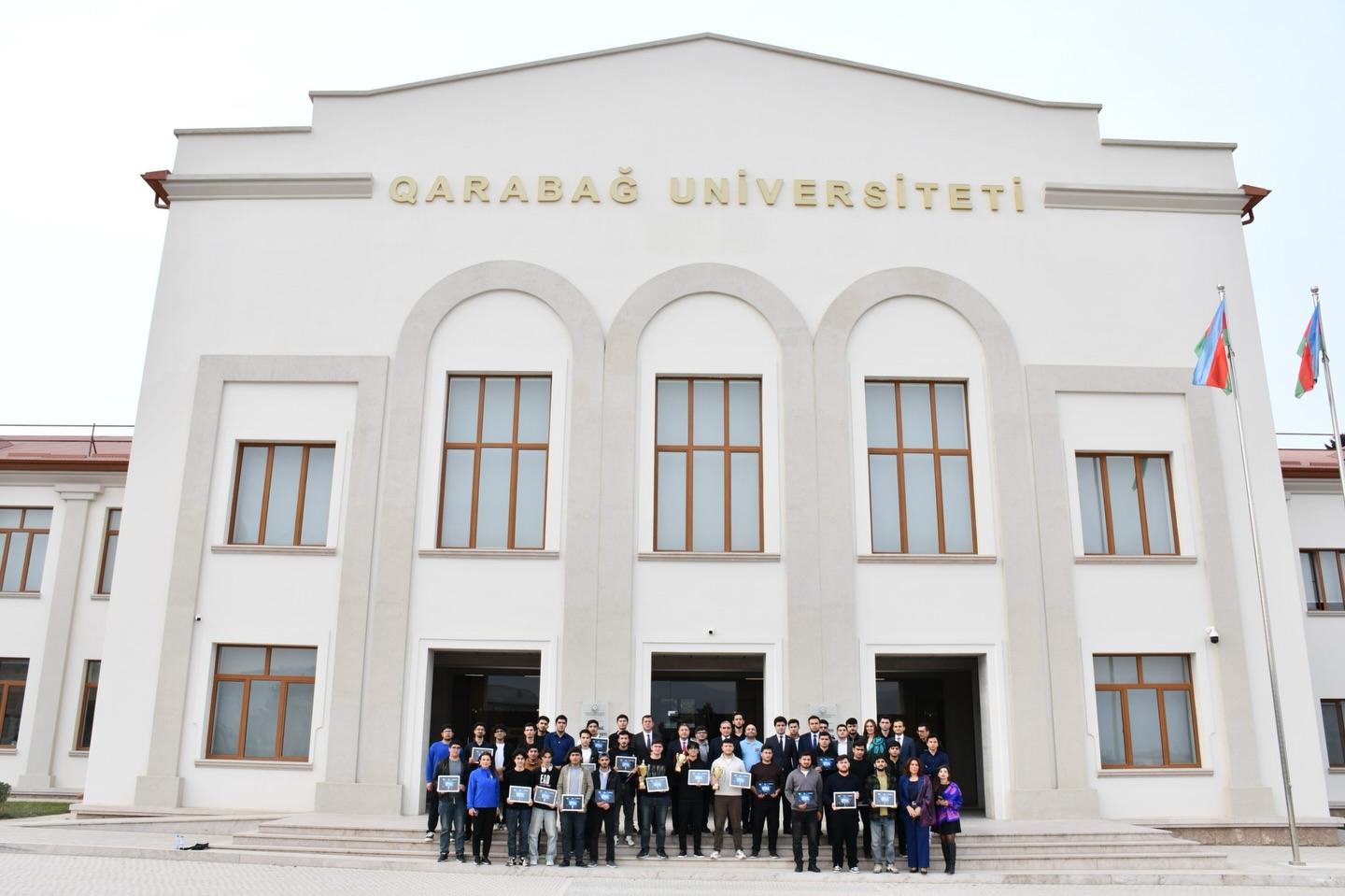 Qarabağ Universitetində Zəfər Gününə həsr edilən yarışın qalibləri ilə görüş keçirilib 