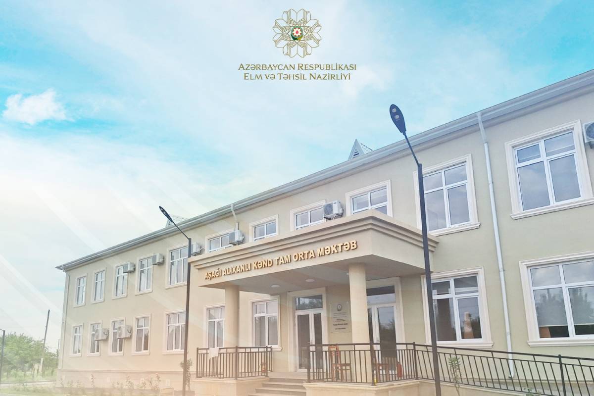 Təmirdən sonra Aşağı Alıxanlı kənd tam orta məktəbi istifadəyə verilib 