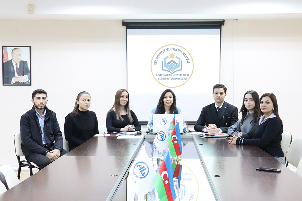 “Keyfiyyət elçiləri” klubu ilk iclasını keçirərək rəsmi fəaliyyətə başlayıb