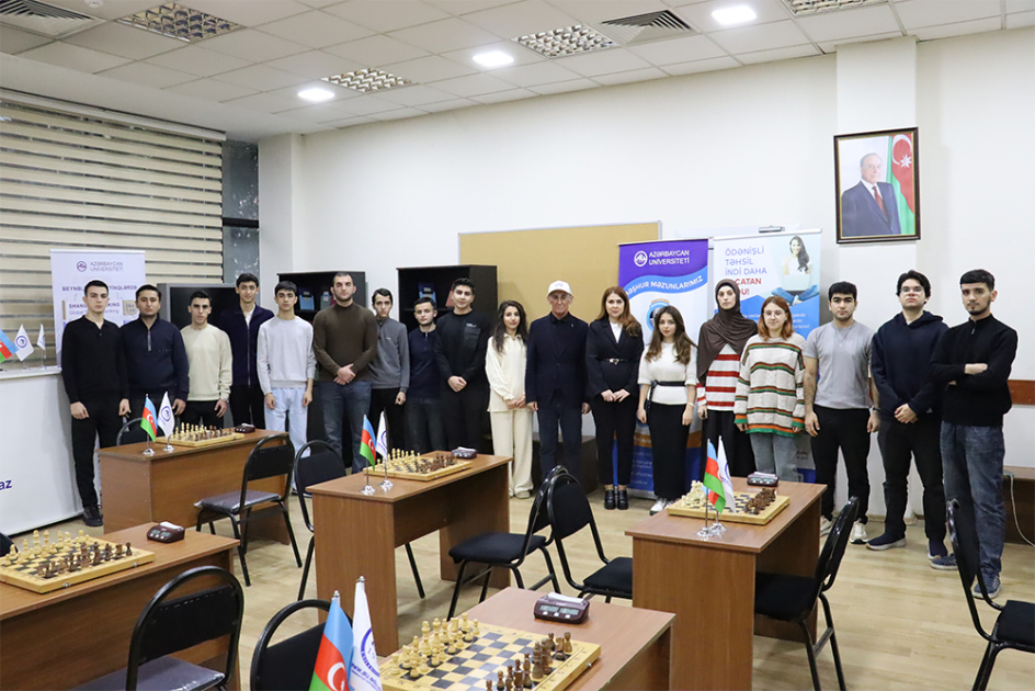 Azərbaycan Universitetində XII Daxili Şahmat Turniri keçirilib - FOTO