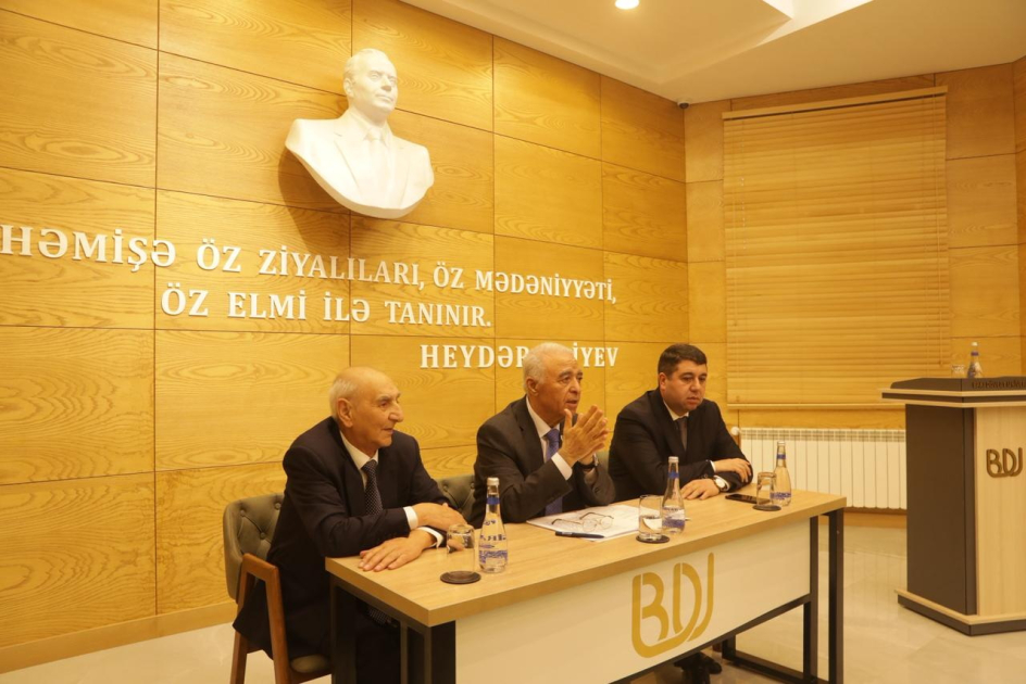 BDU-da “Heydər Əliyev mühazirələri”nin növbəti görüşü olub - FOTO