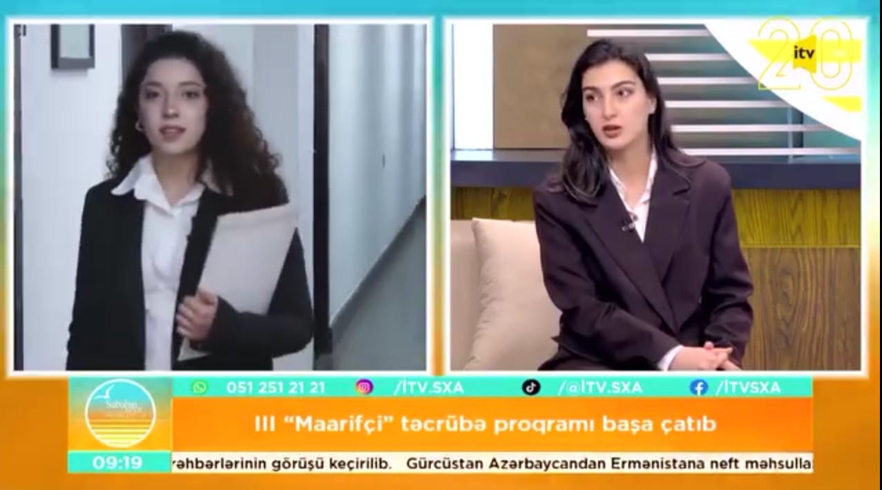 “Maarifçi” tələbə-məzun təcrübə proqramı İctimai TV-də təqdim olunub