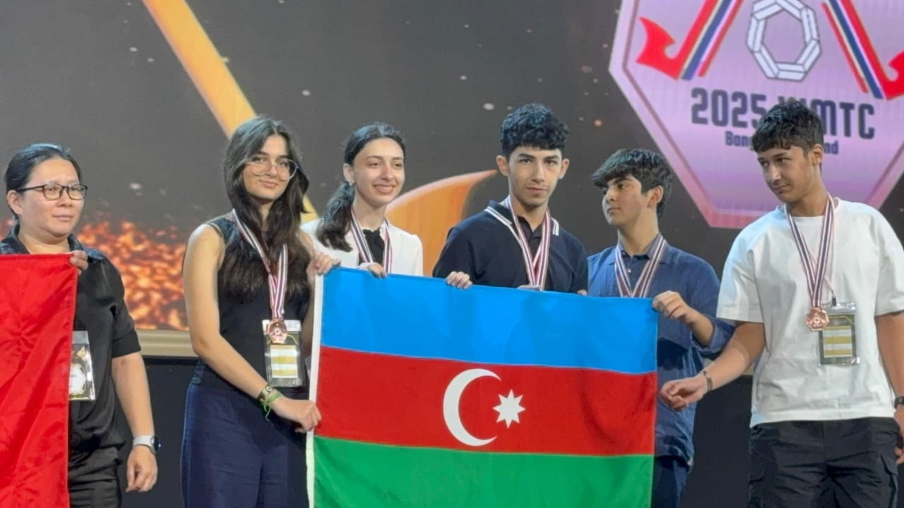 Azərbaycanlı şagirdlər Dünya Riyaziyyat çempionatında üçüncü oldular - Fotolar