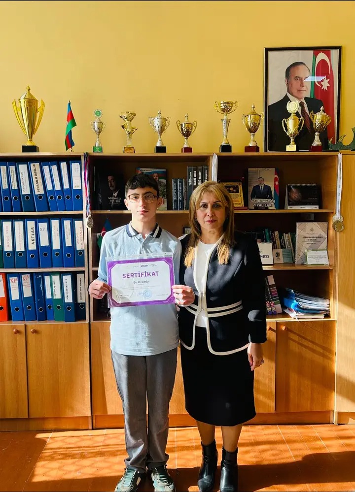 Məktəbimizin 9-cu sinif şagirdi Əli Əlizadə "Məktəblərarası Milli Hakaton" müsabiqəsində uğur qazandı