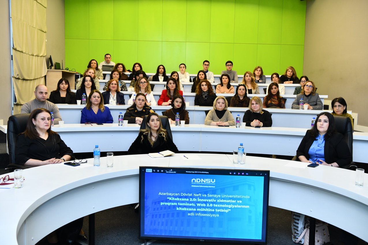 ADNSU-nun da Kitabxana İnformasiya Mərkəzində innovativ xidmətlər mövzusunda infosessiya keçirilib