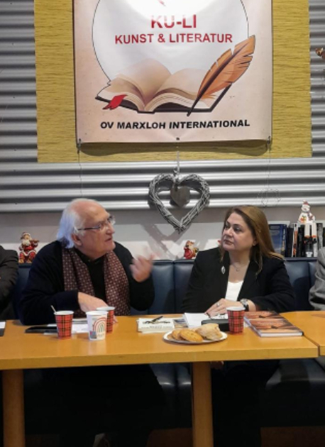 Şərqşünas alim Duysburqda türkəsilli ədiblərlə görüşüb - FOTO