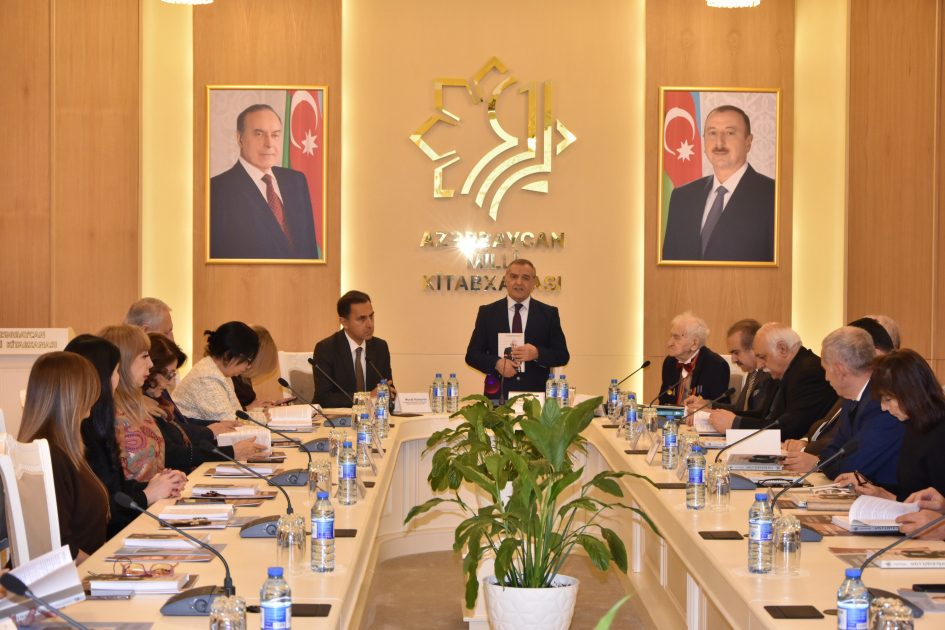 Milli Kitabxanada “Tofiq Bakıxanov. Biblioqrafiya” kitabının təqdimatı keçirilib - FOTOLAR