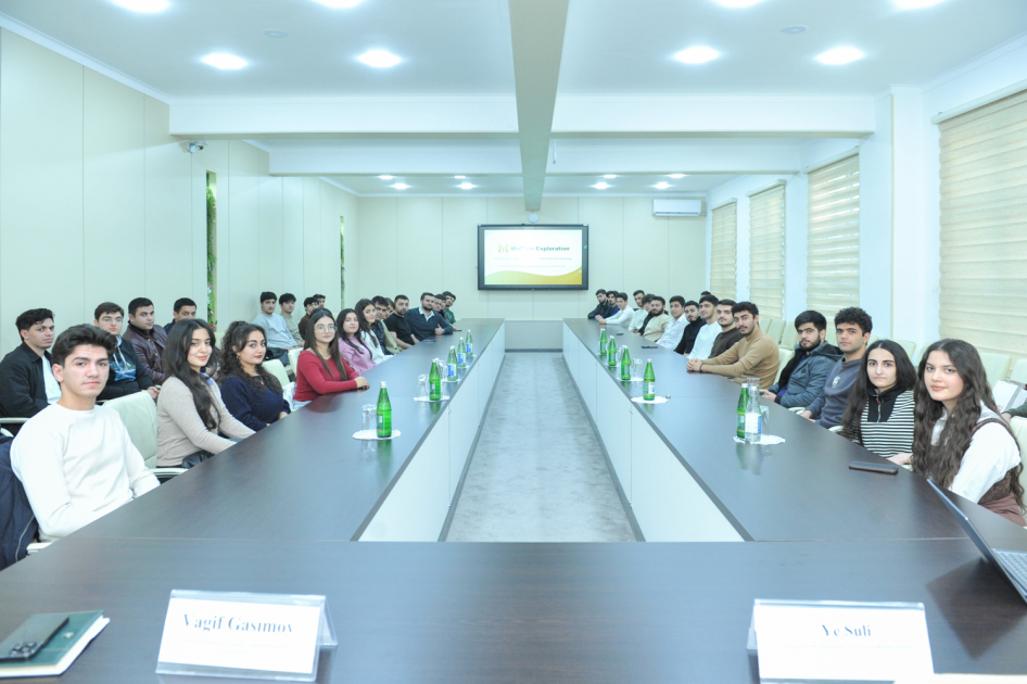 Çinli ekspertlər BMU tələbələrinə master-klas keçiblər - FOTOLAR