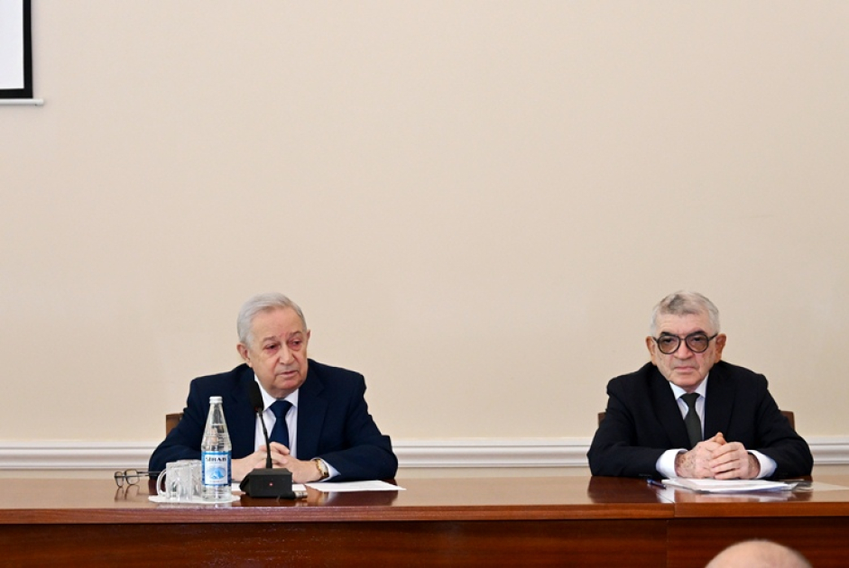 AMEA Kimya Elmləri Bölməsinin illik hesabatları təqdim olunub