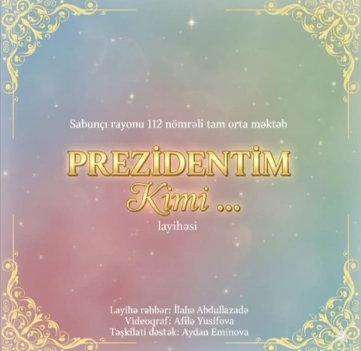 Məktəblilər ölkə başçısına təbrik ünvanlayıb