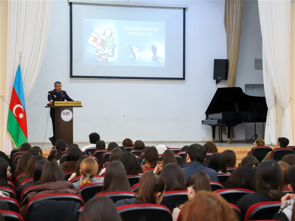 ADU-da “Narkomaniyaya yox deyək” mövzusunda tədbir keçirilib - Foto 