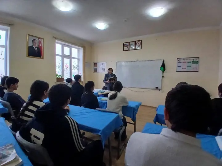 Qəbələ rayon Kiçik Pirəli kənd tam orta ümumtəhsil məktəbində  oxu dərsləri keçirilib 