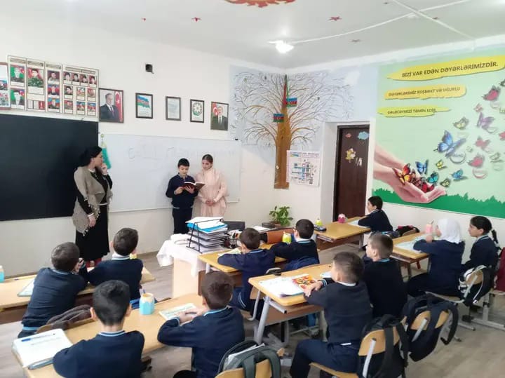 Zaqatala rayonda ədəbiyyat dərslərində kollektiv mütaliə keçirilir
