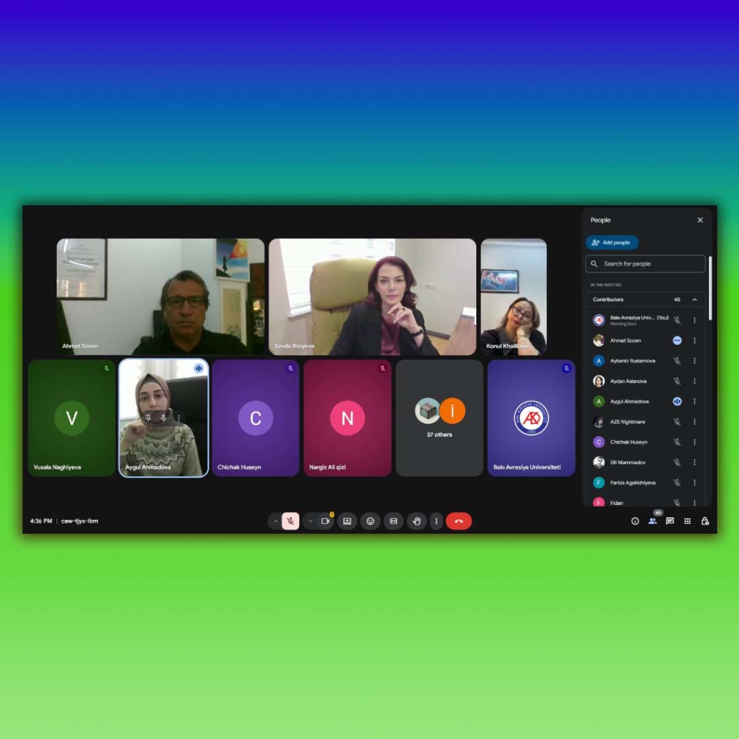 BAAU-da “İctimai diplomatiya” mövzusunda vebinar keçirilib