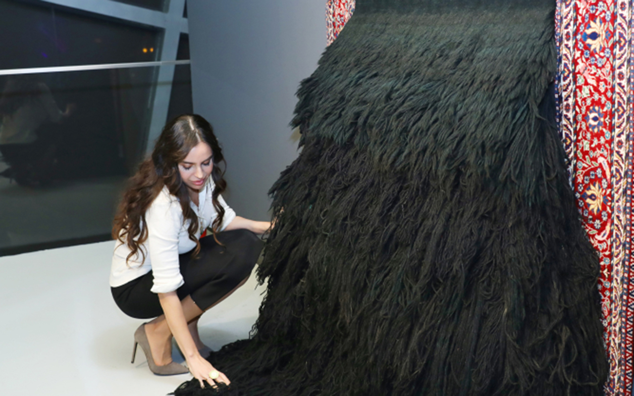 Leyla Əliyeva Azərbaycan Milli Xalça Muzeyində