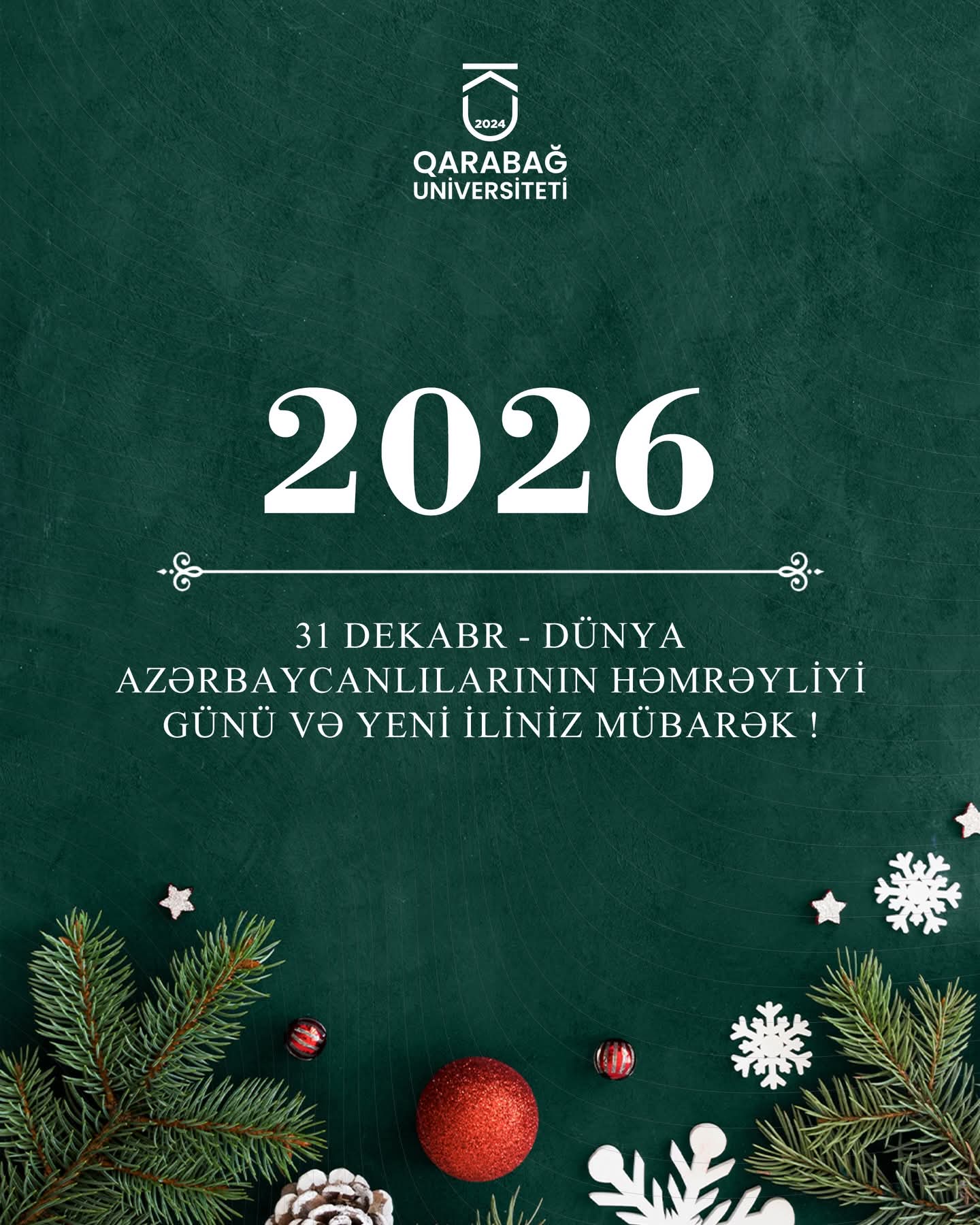 Qarabağ Universitetindən bayram təbriki