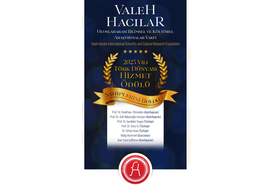 “Türk Dünyasına xidmət” mükafatlarının sahibləri məlum olub