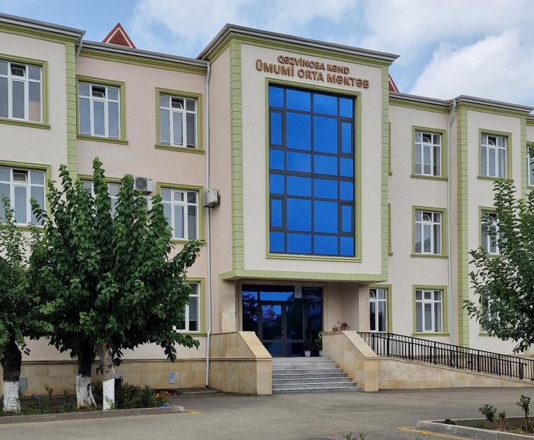 Masallının Qəzvinoba kəndində yeni məktəb binası istifadəyə verilib