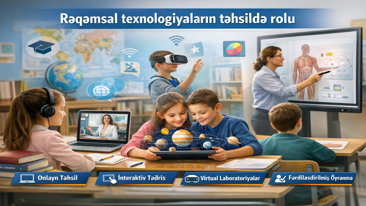 Rəqəmsal texnologiyaların təhsildə rolu