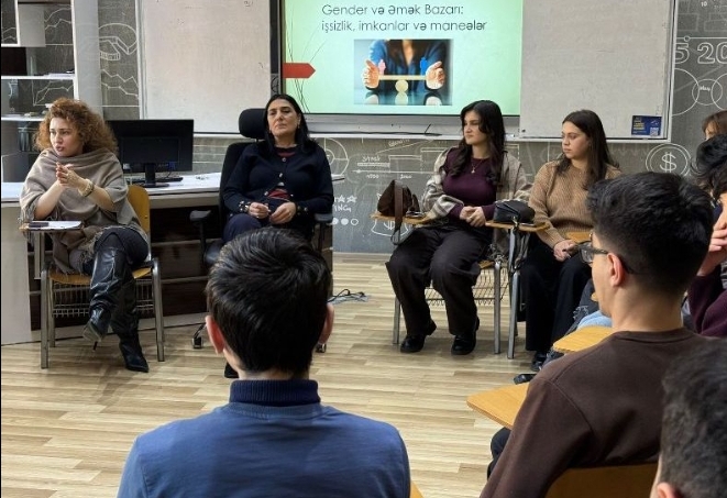UNEC-də “Gender və əmək bazarı” mövzusunda dəyirmi masa keçirilib