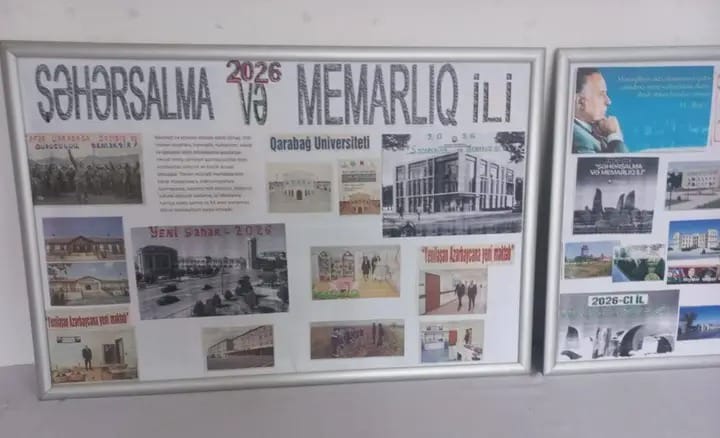 Qax rayonunda “Şəhərsalma və Memarlıq İli”nə həsr olunmuş guşə yaradılıb