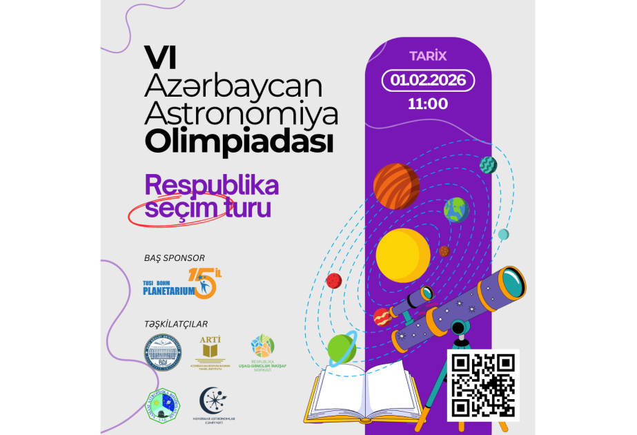 VI Azərbaycan Astronomiya Olimpiadasının respublika seçim turu keçiriləcək