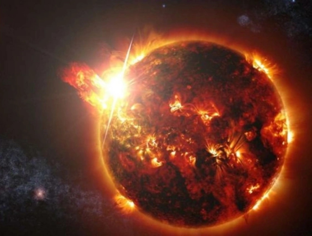 Günəşdə ilin ilk güclü patlayışı baş verib