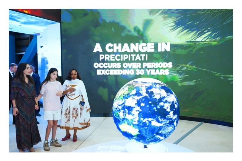 Leyla Əliyeva Efiopiya Elm Muzeyini ziyarət edib