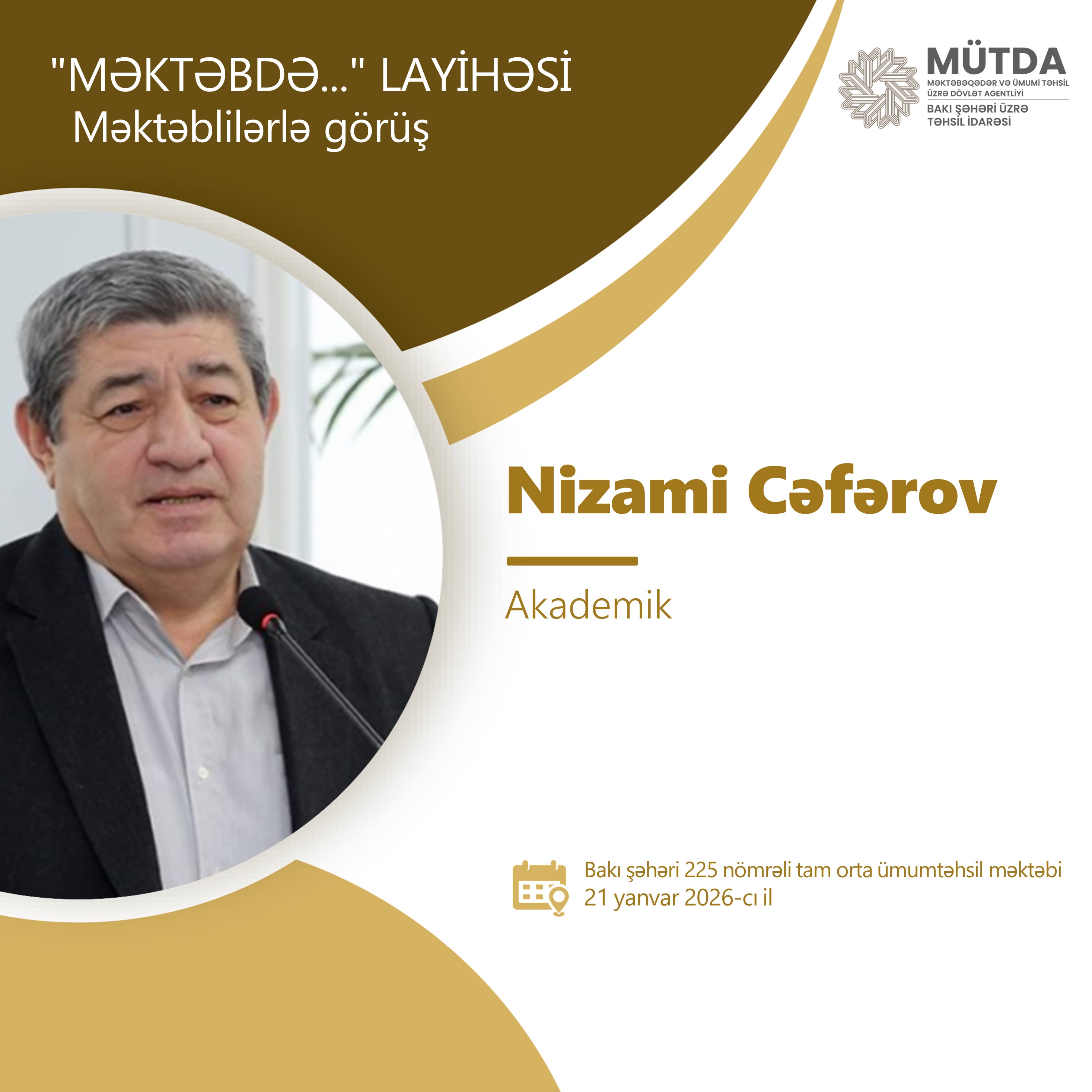 Akademik məktəblilərlə görüşəcək