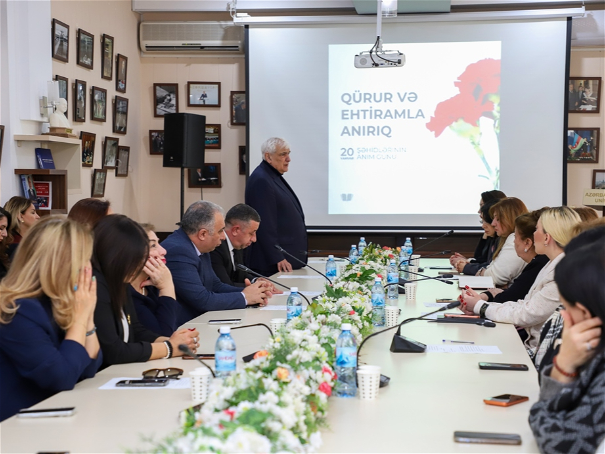 ADU-da 20 Yanvar faciəsinin 36-cı ildönümünə həsr olunmuş tədbir keçirilib - FOTO