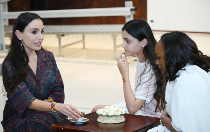 Leyla Əliyeva qızı ilə Efiopiyada - Fotolar