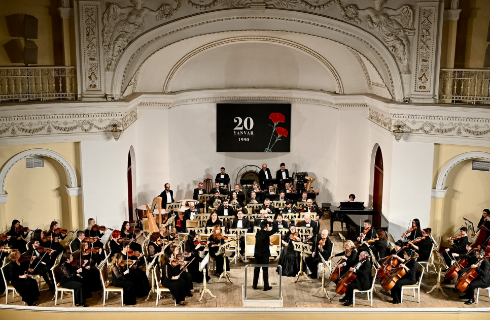 Filarmoniyada 20 Yanvar faciəsi qurbanlarının xatirəsinə anım mərasimi keçirilib - FOTO