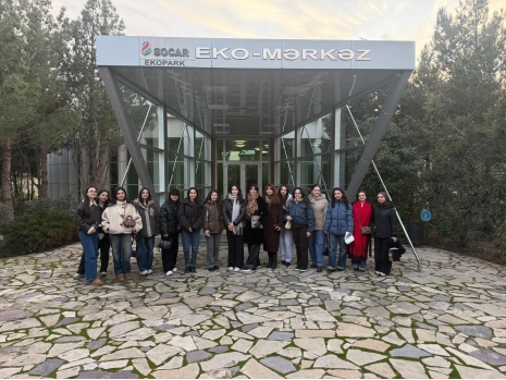 Xəzər Universitetinin tələbələri “Eko Park” İnnovasiya Mərkəzinə ekskursiya ediblər