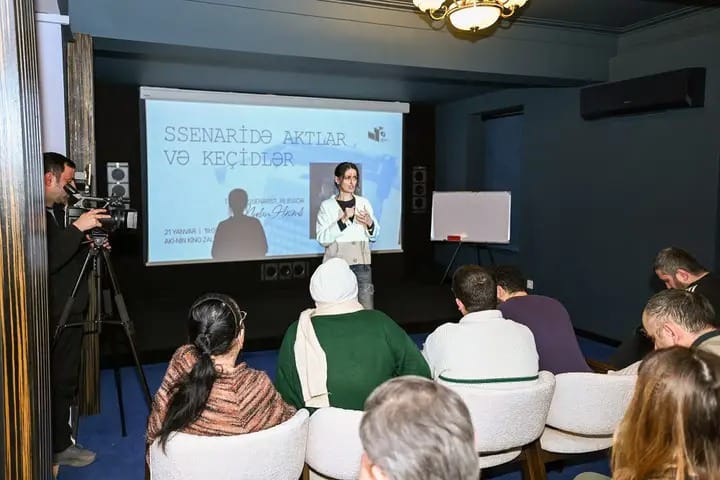 Nurlan Həsənli ilə “Ssenaridə aktlar və keçidlər” mövzusunda görüş keçirilib