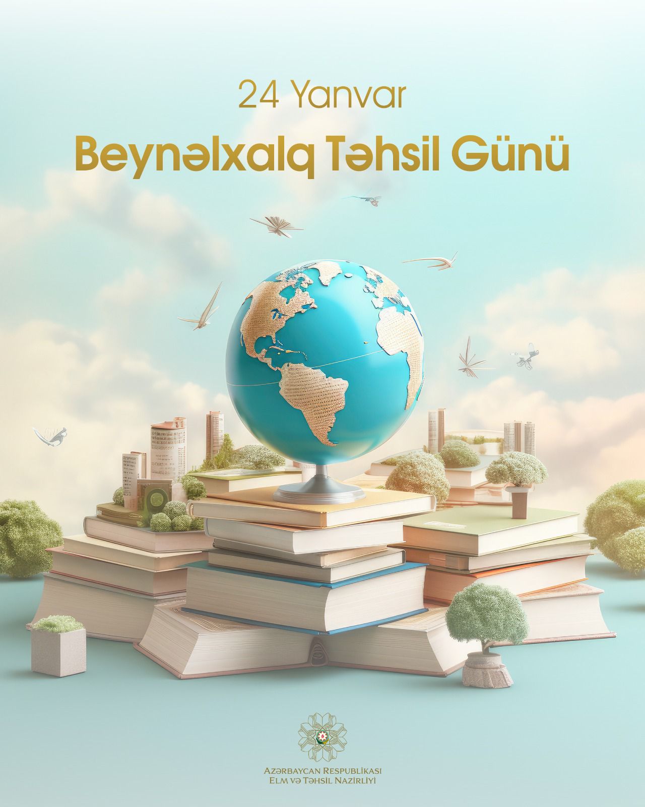 Elim və Təhsil Nazirliyindən 24 yanvar – Beynəlxalq Təhsil Günü ilə bağlı PAYLAŞIM 