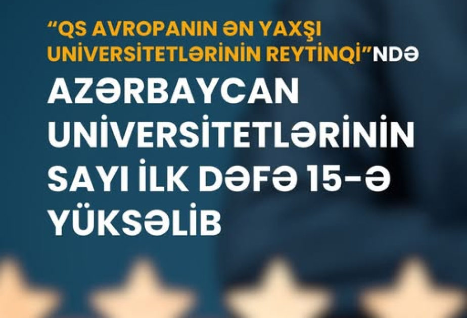 “QS Avropa” reytinqində Azərbaycan universitetlərinin sayı ilk dəfə 15-ə yüksəlib