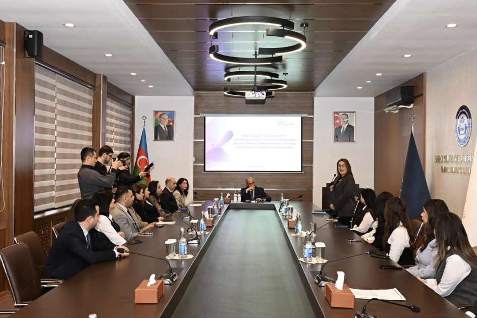 BSU-da “İnklüziv bankçılıq” mövzusunda təlimin yekun görüşü təşkil edilib - FOTO