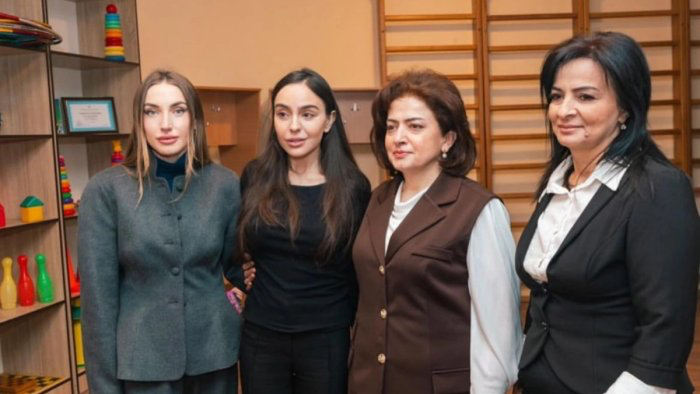 Alena Əliyeva Gəncədə xüsusi ümumtəhsil məktəbindən paylaşım etdi